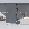 Afbeelding van Outsunny Verandazonwering Aluminium, Donkergrijs Polyester