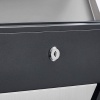 Afbeelding van Songmics Wandbrievenbus met kijkvenster RVS - 37x37 cm - zilver/antraciet met sleutels