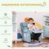 Afbeelding van HOMCOM Kinderfauteuil met verstelbare slaapbank en voetensteun