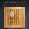 Afbeelding van Outsunny Weerbestendige Beistelltisch 48 x 48 cm van Akazienhout met verstelbare voeten