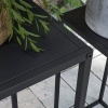 Afbeelding van Outsunny plantenstandaard - staal - 31x31x65 cm - zwart