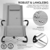 Afbeelding van tillvex® Opvouwbare Relaxligstoel voor Tuin | Weerbestendig | 180 kg Belastbaar met Hoofdkussen