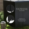 Afbeelding van Outsunny Buiten schommelhoes - PE - L215 x B155 x H150 cm - Zwart