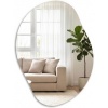 Afbeelding van SONGMICS Asymmetrische Wandspiegel Bloembladvorm 60x45cm Frameloos voor Entree en Badkamer
