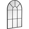 Afbeelding van HOMCOM wandspiegel met metalen frame - robuust - zwart