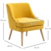 Afbeelding van HOMCOM Eetkamerstoel met bekleding 839-316