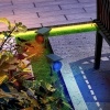 Afbeelding van Outsunny lantaarn - set van 2 - solar - kunststof - zwart