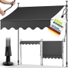 Afbeelding van Tillvex Balkonluifel B x D 350 x 180 cm antraciet met handslinger, zonder boren