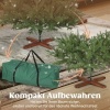Afbeelding van HOMCOM Kunststof Kerstboom, staal 110L x 110B x 180H cm Groen