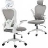 Afbeelding van HOMCOM Bureaustoel - Polyester, Kunststof - 64L x 63B x 115-125H cm - Grijs