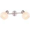 Afbeelding van GLOBO 54025-2, Nikkel, Glas, Metaal, IP20, E27, 40 W