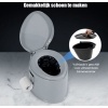 Afbeelding van Draagbaar Campingtoilet met Uitneembare Emmer - Mobiel Grijs Toilet