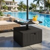 Afbeelding van Outsunny 3-in-1 Parasolstandaard 80 kg, vulbaar met planten, met wielen, zwart voor balkon