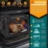 Afbeelding van Transportbox voor Honden XL 83x58x58 cm – Draagbaar en Opvouwbaar – Zwart