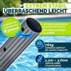 Afbeelding van Tillvex telescoopstang voor zwembad, 1,20-3,60 m, aluminium, 3-delig, antraciet