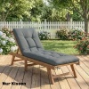 Afbeelding van Outsunny Tuinkussen voor Sofa - Polyester, PP-katoen - 65L x 198B x 13H cm - Donkergrijs