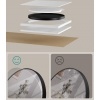 Afbeelding van SONGMICS Ronde Wandspiegel Ø 50 cm, Metalen Frame, Modern, Inktzwart voor Badkamer en Woonkamer