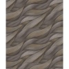 Afbeelding van Erismann Vliesbehang 10257-10 Casual Chic Donkergrijs en Bruin Golvenpatroon