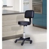 Afbeelding van HOMCOM Rolkruk, draaistoel voor salon, zwart 71-0013