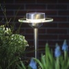 Afbeelding van Solar LED tuinspots Ufo IP44 3000K RVS, Helder