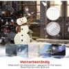 Afbeelding van Outsunny Verlichte Kerstdecoratie van Polyester en Staal, 78x20x108 cm, Meerkleurig