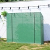 Afbeelding van Outsunny Kas van staal en kunststof - 200L x 76B x 170H cm - Groen