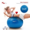 Afbeelding van KM-Fit gymnastiekbal 75cm | trainingsbal met luchtpomp | blauw BPA-vrij voor fitness en yoga