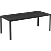 Afbeelding van Outsunny eettafel - tuintafel - aluminium, polyhout - 190x84,5x72 cm - zwart