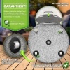 Afbeelding van tillvex® Granieten parasolvoet met wielen en telescoopgreep 27 kg rond