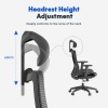 Afbeelding van FLEXISPOT Ergonomische bureaustoel met 3D-armleuningen en verstelbare lendensteun, zwart