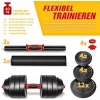 Afbeelding van RE:SPORT 2-in-1 Halters Set 40kg | Verstelbare Dumbbell & Barbell met Stervergrendelingen