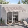 Afbeelding van Outsunny Aluminium, Metaal, Polyester - Beige + Wit - L295 x B245 cm - Zonnescherm