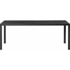Afbeelding van Outsunny eettafel - tuintafel - aluminium, polyhout - 190x84,5x72 cm - zwart