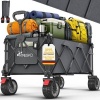 Afbeelding van TRESKO® Opvouwbare Bolderwagen 300L met Rem | Handwagen 150kg met Rubber Banden