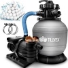 Afbeelding van Tillvex zandfiltersysteem 10 m³/h - Zwembadfilter met drukweergave en 5-weg ventiel