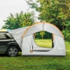 Afbeelding van Outsunny Heckzelt van polyester en fiberglass - 239L x 210B x 210H cm - Lichtgrijs