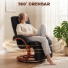 Afbeelding van HOMCOM Relaxfauteuil - Polyester, Eucalyptus - 68L x 86B x 100H cm - Zwart