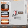 Afbeelding van TRESKO Elektrische open haard wit met verwarming, afstandsbediening en wifi-app, 1800 W
