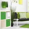 Afbeelding van Set van 4 opvouwbare kastmanden - 30x30x30 cm - wit met 2 handgrepen - voor speelgoed