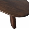 Afbeelding van WOOOD Roundly Salontafel - Mangohout - Walnoot - 40x110x60 cm