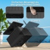 Afbeelding van Outsunny 3-in-1 Parasolstandaard 80 kg, vulbaar met planten, met wielen, zwart voor balkon