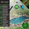 Afbeelding van KESSER® Vijverhek tuinhek steekhek complete set metaal 5 hekelementen incl. hamer 6 bevestigingsstav