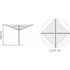 Afbeelding van Brabantia Topspinner Waslijn - 40 m - met Metalen Grondanker - Metallic Grijs