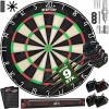 Afbeelding van RE:SPORT® Sisal Premium Dartbord XXL set met 9 professionele dartpijlen en accessoires
