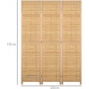 Afbeelding van HOMCOM-Bamboeschermwand-120L x 1,8B x 170H cm-Natuurhout