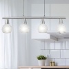 Afbeelding van Globo hanglamp Elliott nikkel metaal grote eettafel lamp E14_LED