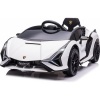 Afbeelding van HOMCOM Rijdende kinderAuto Lamborghini 108x62x40 cm, Wit
