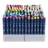 Afbeelding van Luxe Twinmarkers Set 168 stuks - Stiften voor volwassenen en kinderen met opbergkoffer