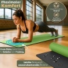 Afbeelding van RE:SPORT Yogamat, ftalaatvrij | Antislip Fitnessmat met draagriem 183 x 61 x 0,6 cm (Olijfgroen/Zwar
