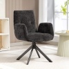 Afbeelding van HOMCOM Accentstoel van Polyester, 60L x 61B x 88H cm, Zwart